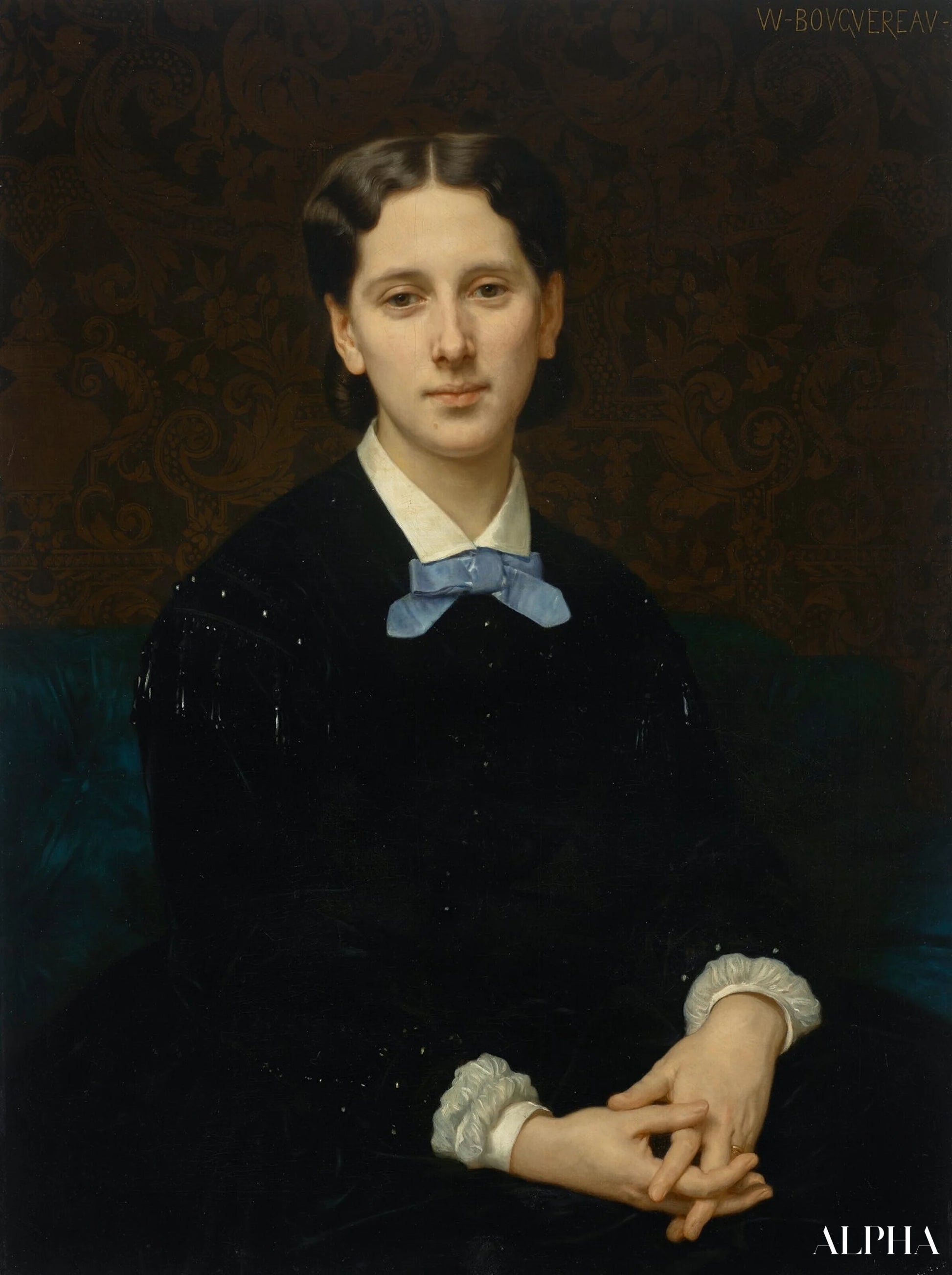 Portrait de Madame Hoskier - William Bouguereau Reproductions de tableaux à la peinture à l’huile