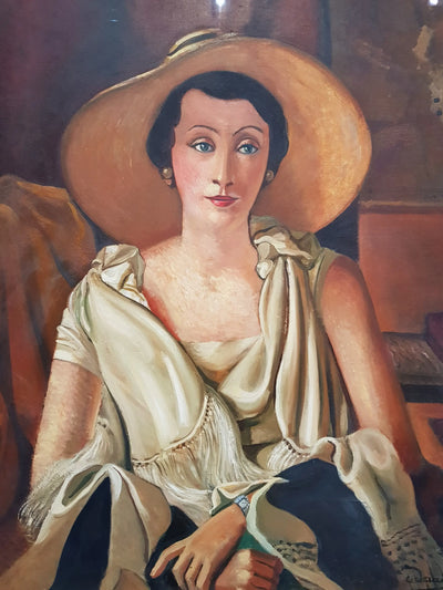 Portrait de Madame Paul Guillaume au grand chapeau - André Derain - Alpha Reproduction