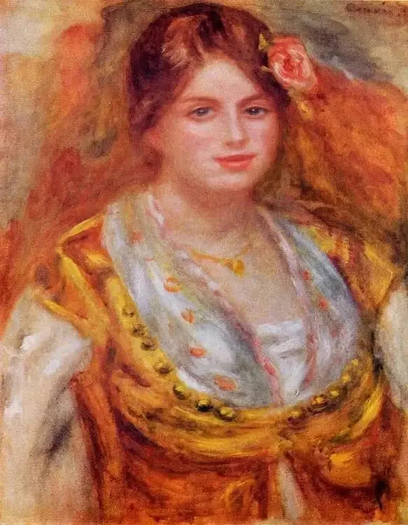 Portrait de Mademoiselle François - Pierre-Auguste Renoir image 1 copie de tableau peinte à la main