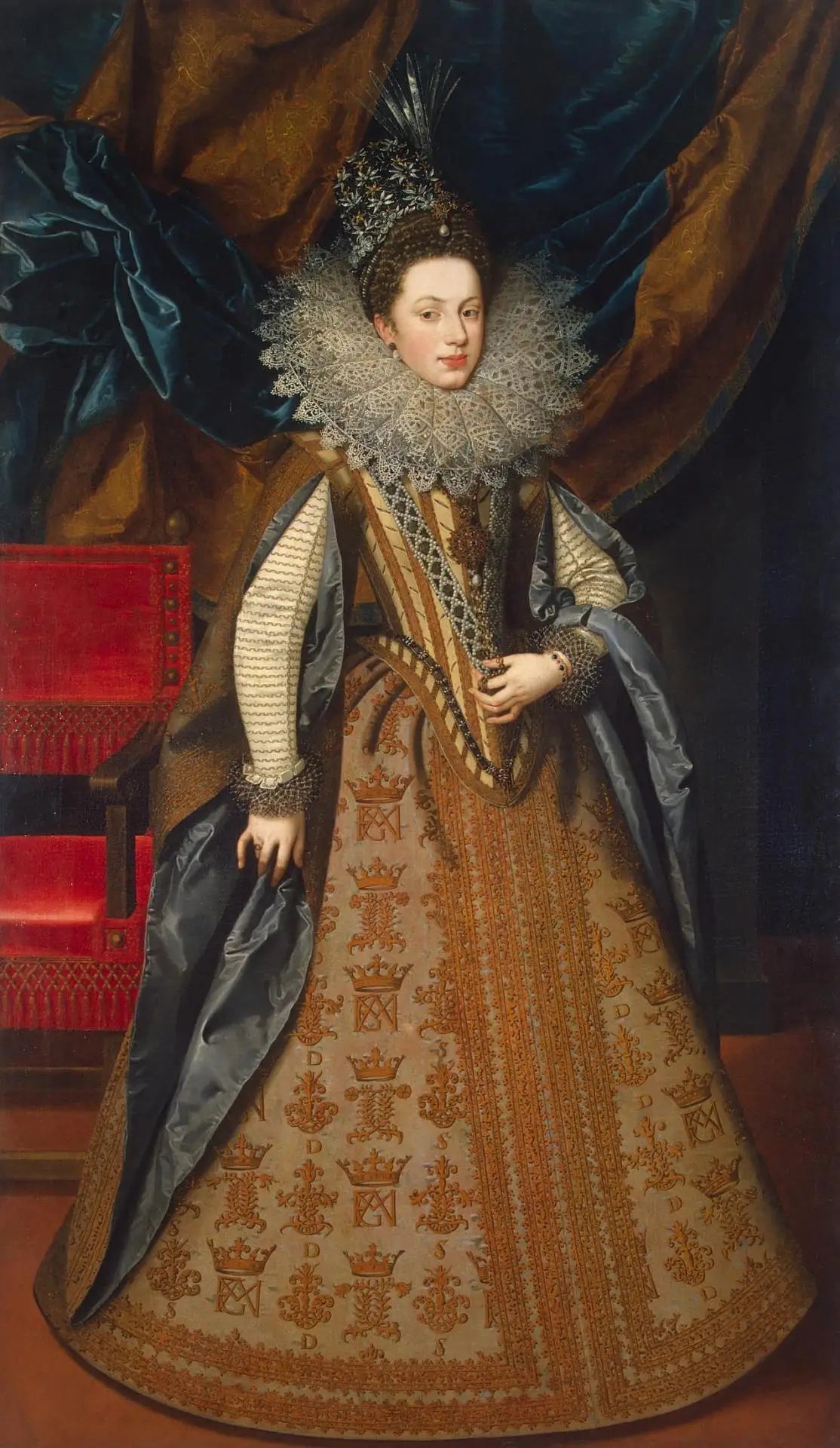 Portrait de Marguerite de Savoie duchesse de Mantoue - Frans Pourbus the Younger - Alpha Reproduction