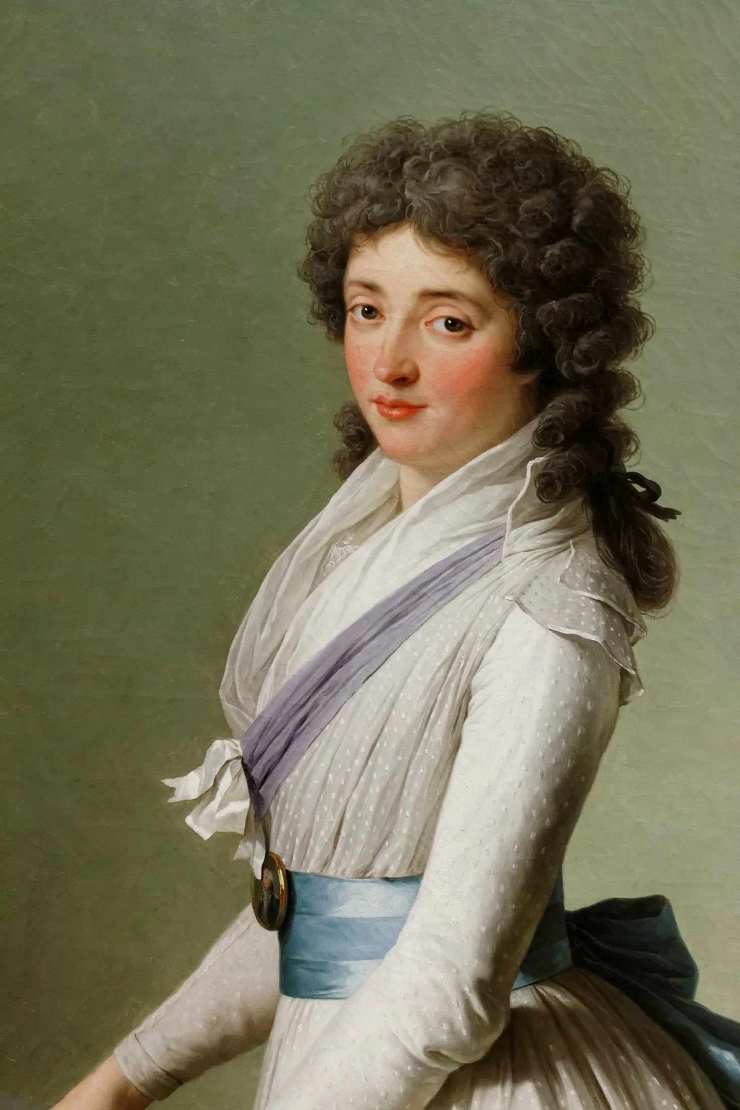 Portrait de Marie de Broutin, baronne de Chalvet Souville - François-André Vincent image 1 reproduction réalisée par Alpha Reproduction