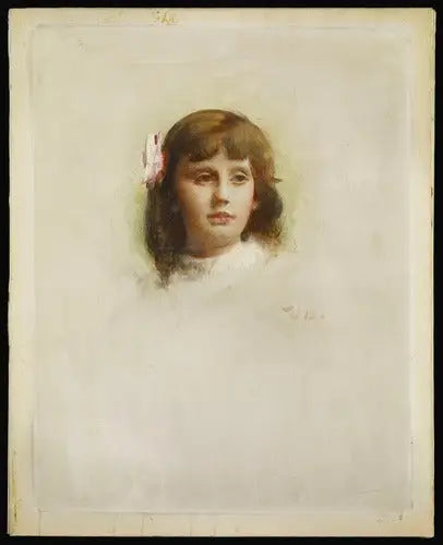 Portrait de Marie-Charlotte Madier-Trélat enfant - Léon Bonnat - Alpha Reproduction