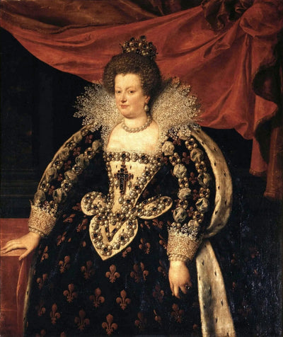 Portrait de Marie de Médicis - Frans Pourbus the Younger - Alpha Reproduction