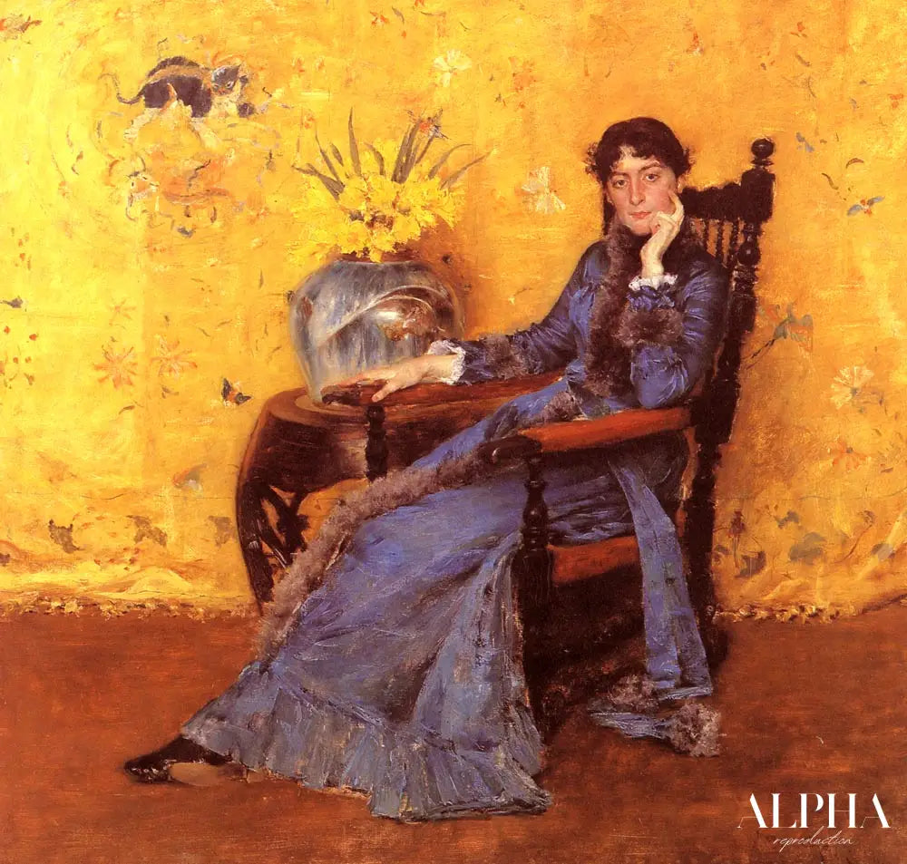 Portrait of Miss Dora Wheeler - William Merritt Chase - Reproductions de tableaux et peintures haut de gamme