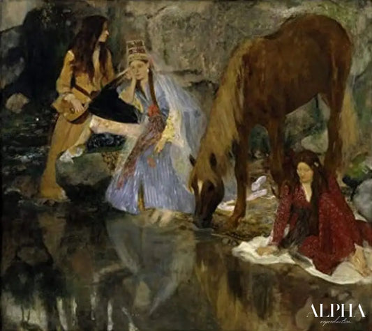 Portrait de Mlle Fiocre dans le ballet « La Source » - Edgar Degas - Reproductions de tableaux et peintures haut de gamme