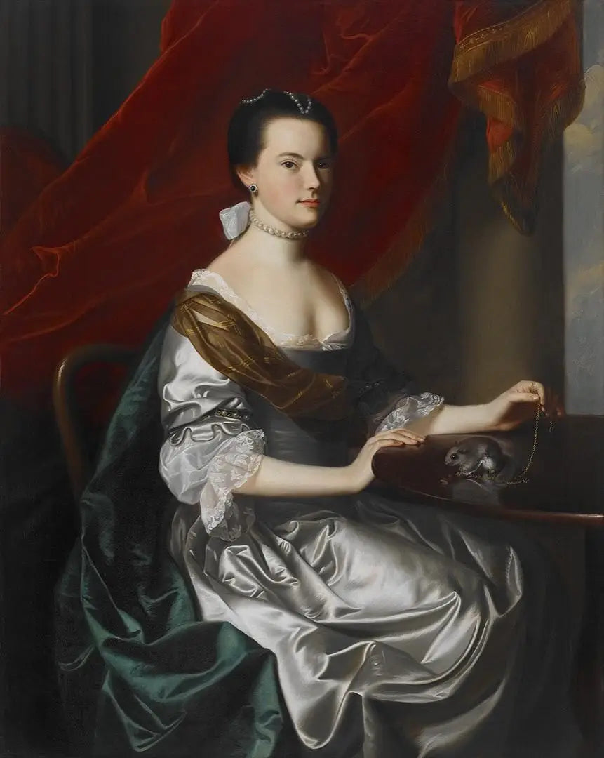 Portrait de Mme Theodore Atkinson Jr. - John Singleton Copley image 1 copie de tableau peinte à la main