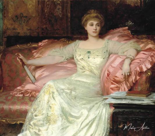 Portrait de Mme W. K. D’Arcy - Sir Francis Dicksee Reproductions de tableaux à la peinture à l’huile