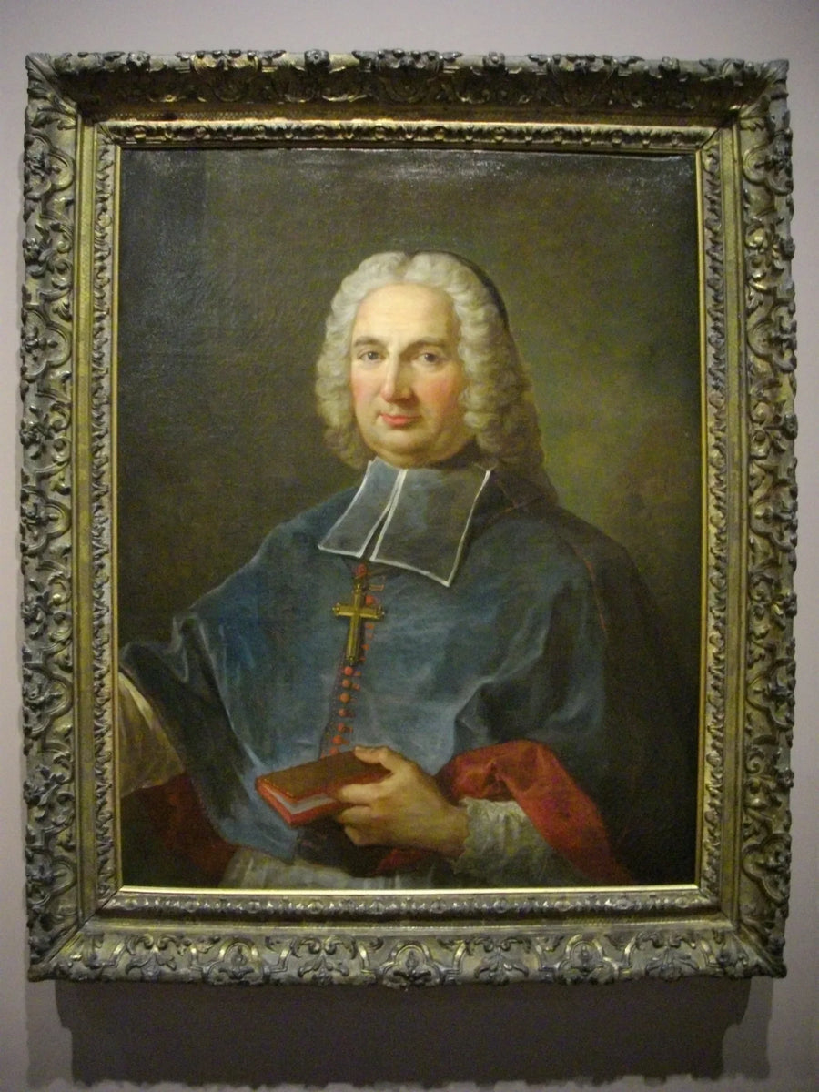 Portrait de Monseigneur Nicolas-Joseph de Paris, évêque d'Orléans - Charles-Joseph Natoire image 1 tableau peint à l’huile sur toile