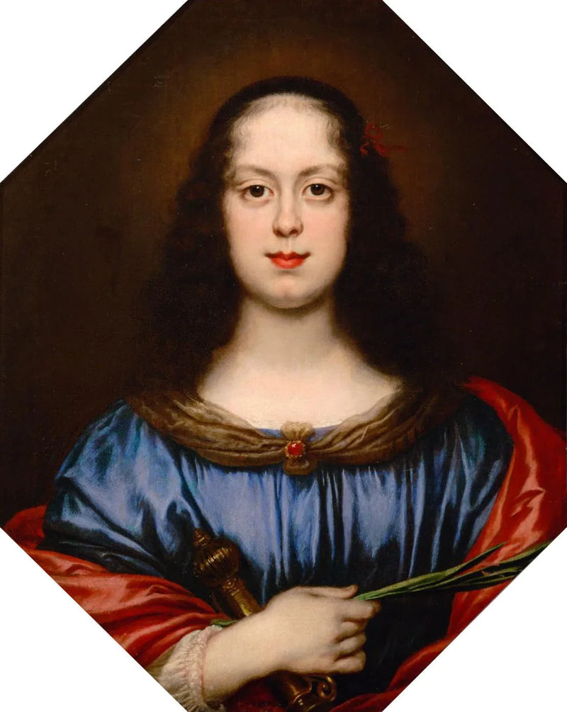 פורטרט של ויטוריה דלה רוברה (1622-1694) בסנט קתרין - קרלו דולצ'י