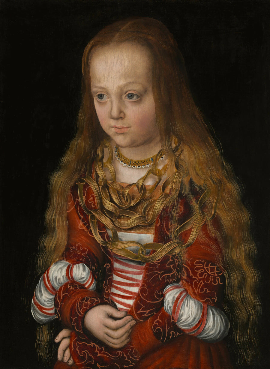 Portrait dine princesse de Saxe - Lucas Cranach the Elder