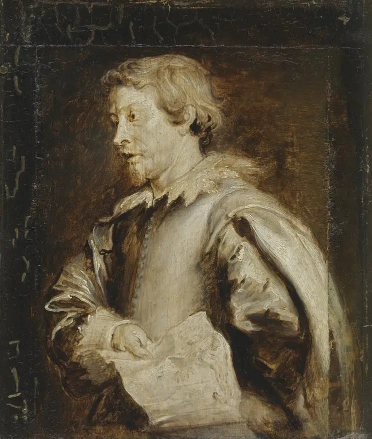 Portrait du peintre paysagiste Lucas van Uden - Antoine van Dyck image 1 reproduction artisanale de tableau