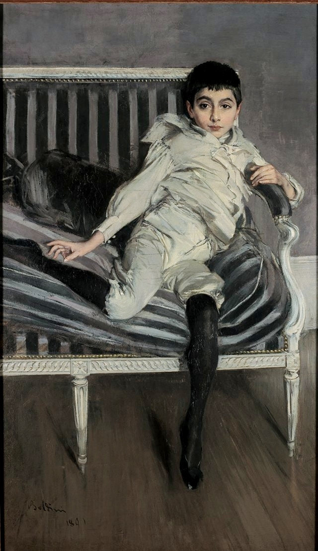 Portrait du petit Subercaseaux - Giovanni Boldini - Alpha Reproduction