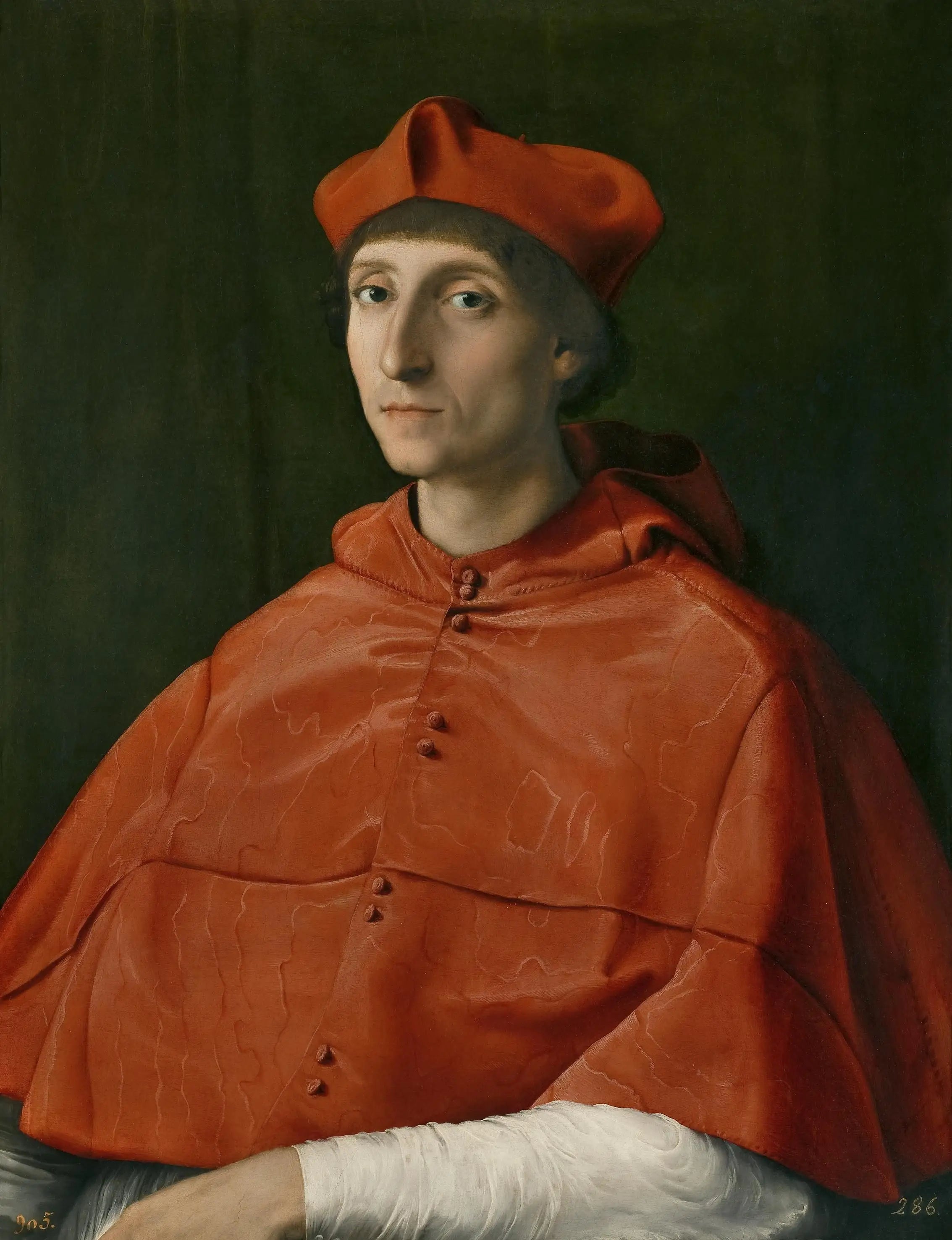 Reproduction du tableau « Portrait d'un cardinal - Raphaël Sanzio » par Alpha Reproduction en peinture à l’huile