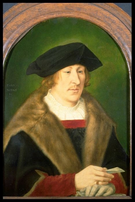 פורטרט של גבר המחזיק מכתב ביד - קוונטין מטיס