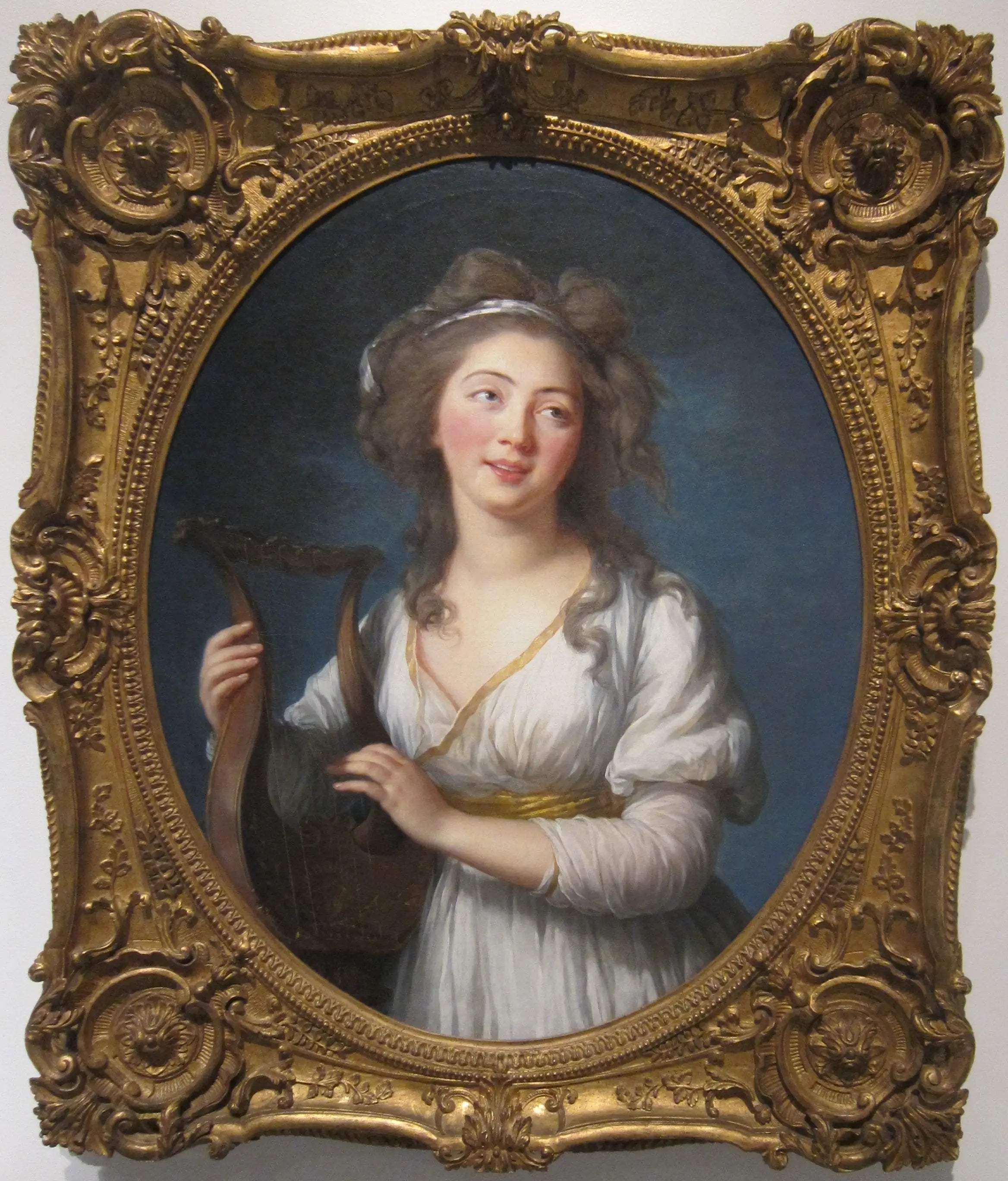 Portrait d’une jeune femme jouant de la lyre - Élisabeth Vigée Le Brun - Alpha Reproduction