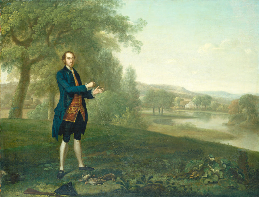Portrait d'un gentleman au filet de perdrix - Arthur Devis