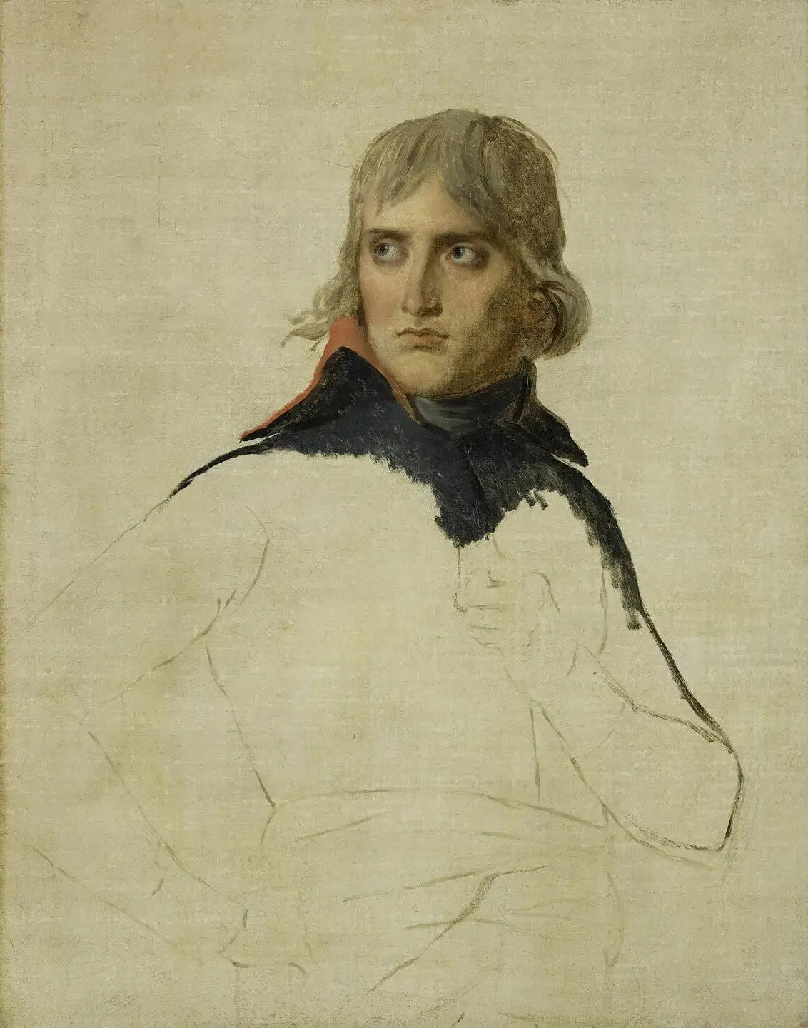 portrait inachevé de Bonaparte - Jacques-Louis David image 1 copie peinte à la main à l’huile