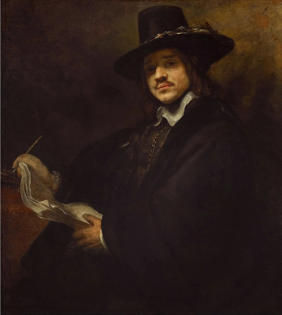 Portrait d’un jeune artiste — suiveur de Rembrandt, années 1650–1660, The Frick Collection