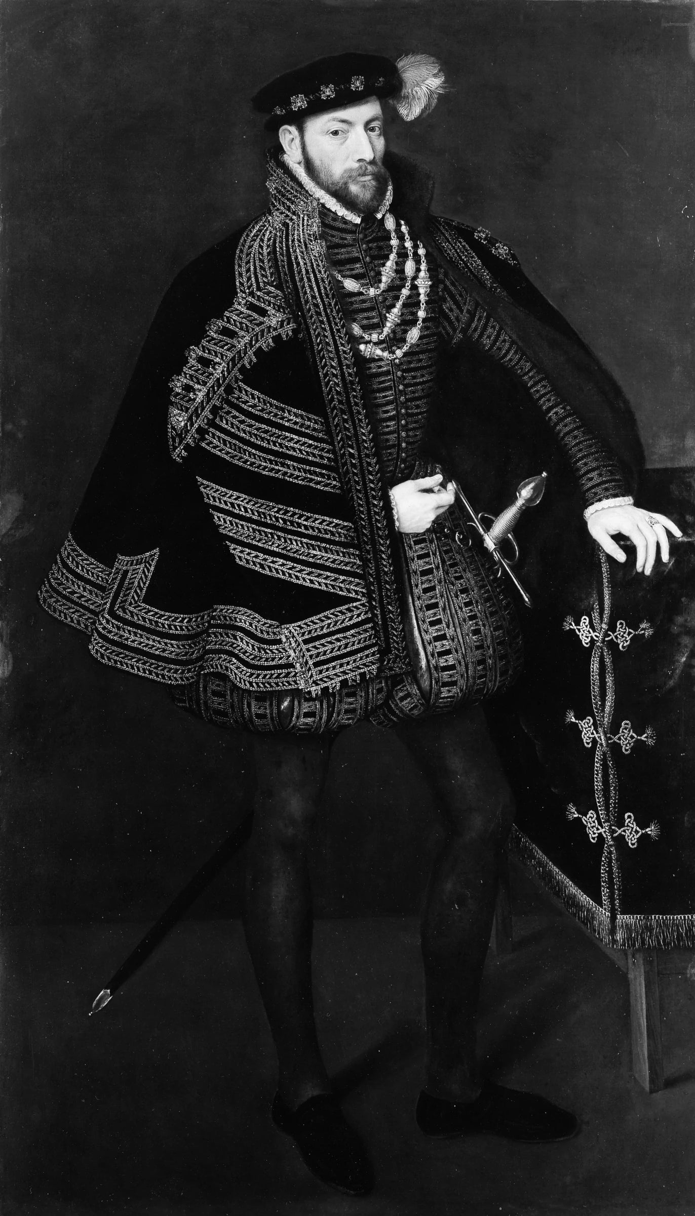 Portrait of a Man, Possibly Ottavio Farnese (1524–1586), Duke of Parma and Piacenza - Anthonis Mor van Dashorst