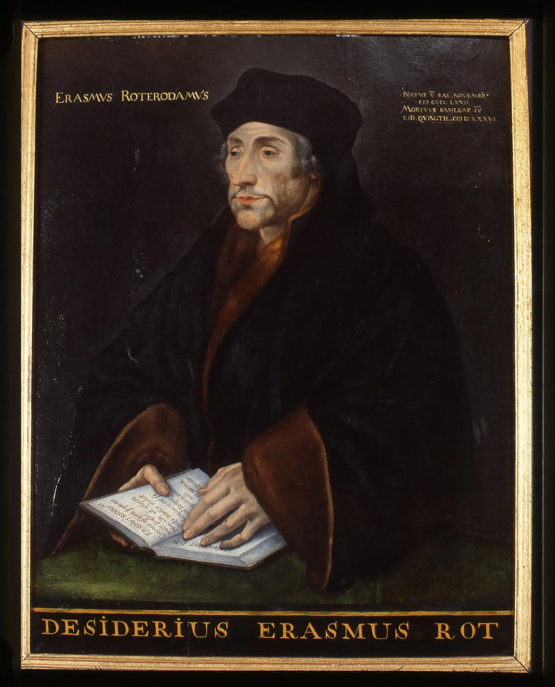 דיוקן של דזידריו Erasmus, הומניסט - הנס הולביין הצעיר