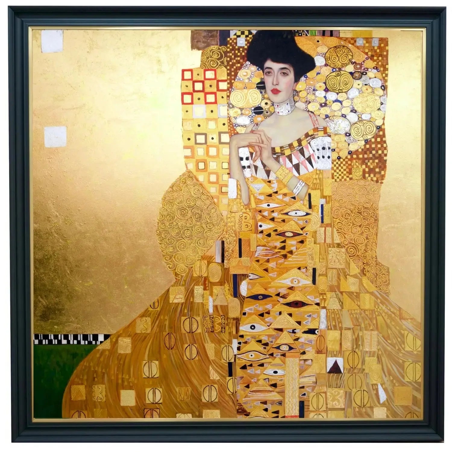 Portrait Réimaginé d'Adele Bloch-Bauer par Master Apollon | 200 x 200 cm image 1 reproduction d’œuvre d’art à l’huile
