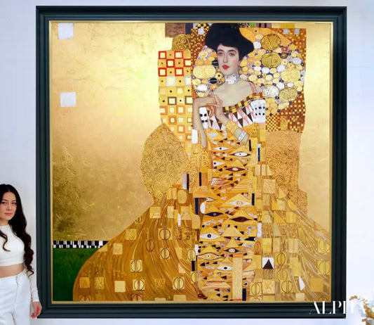 Portrait Réimaginé d’Adele Bloch-Bauer par Master Apollon | 200 x 200 cm Reproductions de tableaux à la peinture à