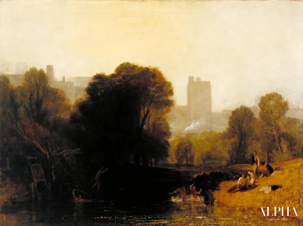 Près de l'écluse de la Tamise - William Turner - Reproductions de tableaux et peintures haut de gamme