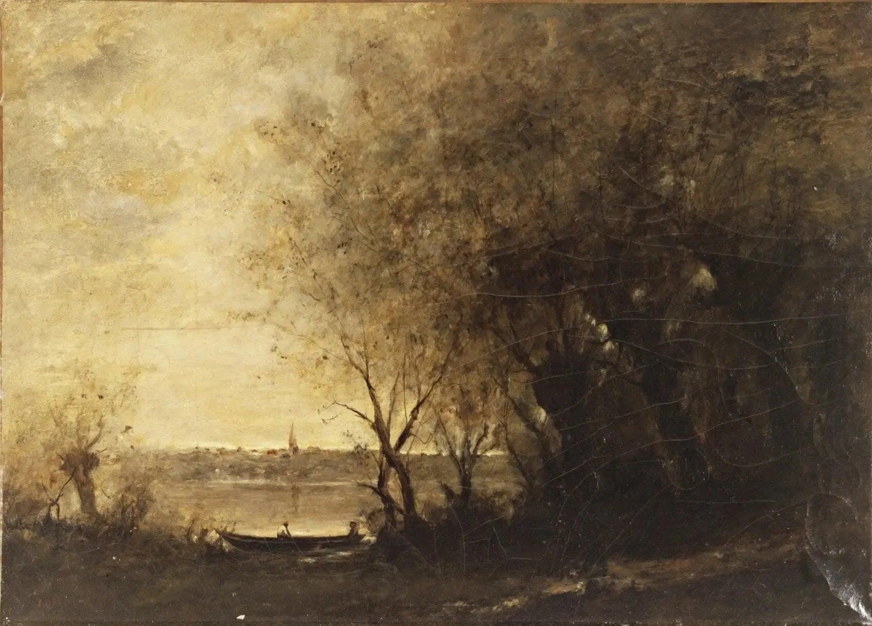 Près de Ville d'Avray - Jean-Baptiste Camille Corot image 1 reproduction d’œuvre d’art à l’huile