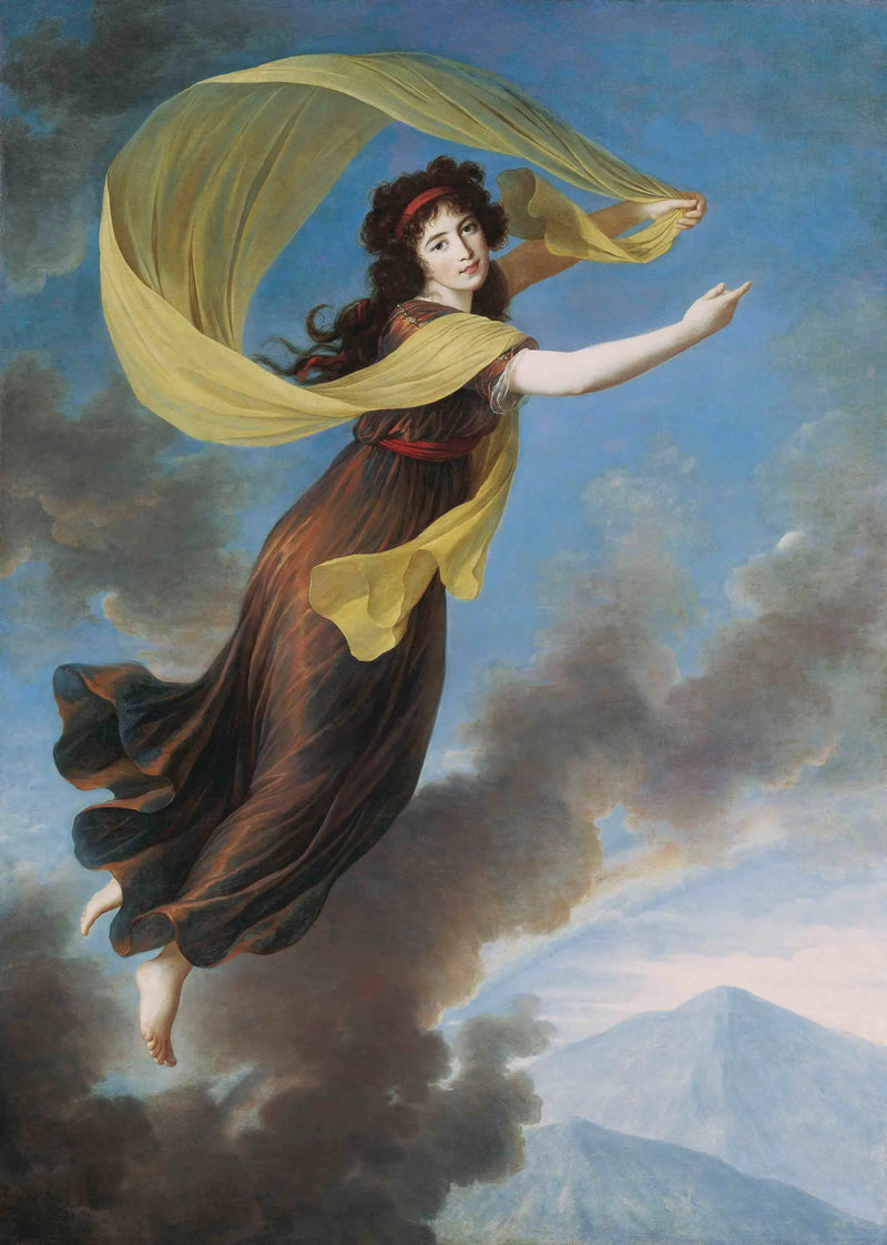 נסיכת קרולין פון ליכטנשטיין (1768-1831), née קונטסה פון מנדרשיידט-בלנקנהיים בתפקיד איריס - אליזבת ויגה לה ברון