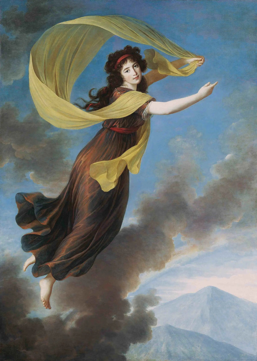 נסיכת קרולין פון ליכטנשטיין (1768-1831), née קונטסה פון מנדרשיידט-בלנקנהיים בתפקיד איריס - אליזבת ויגה לה ברון