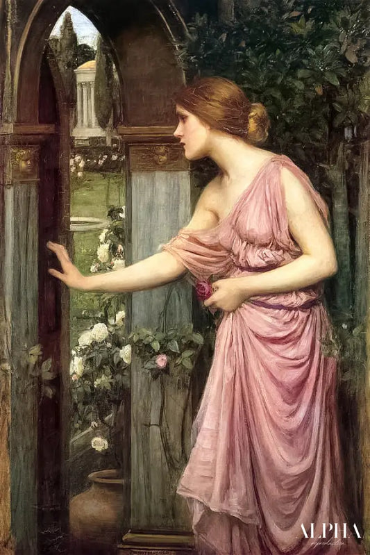 Psyché entrant dans le jardin de Cupidon - John William Waterhouse Reproductions de tableaux à la peinture à l’huile