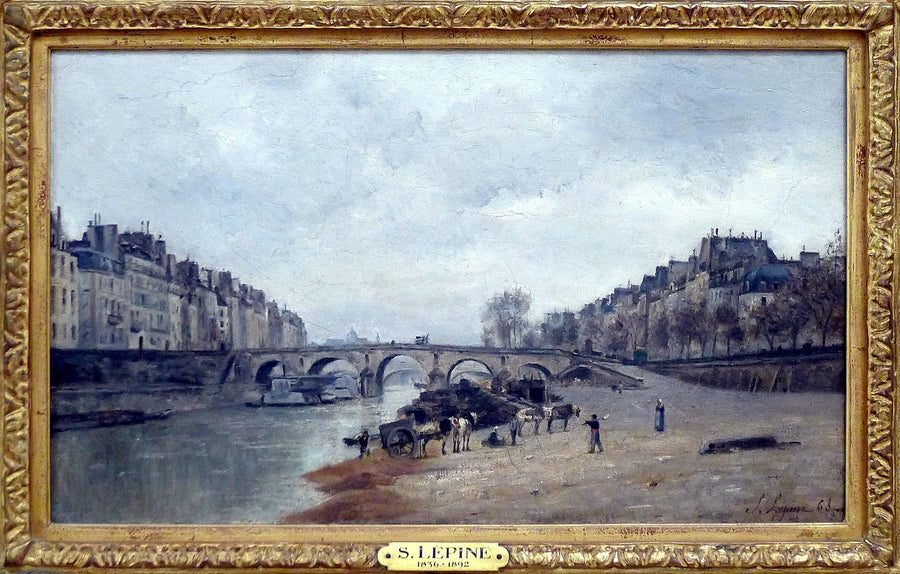 Quai des Célestins, עם גשר Marie-Stanislas Leépine
