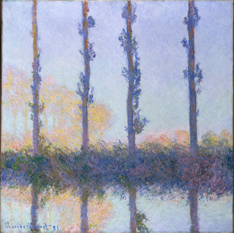 ארבעת העצים - Claude Monet