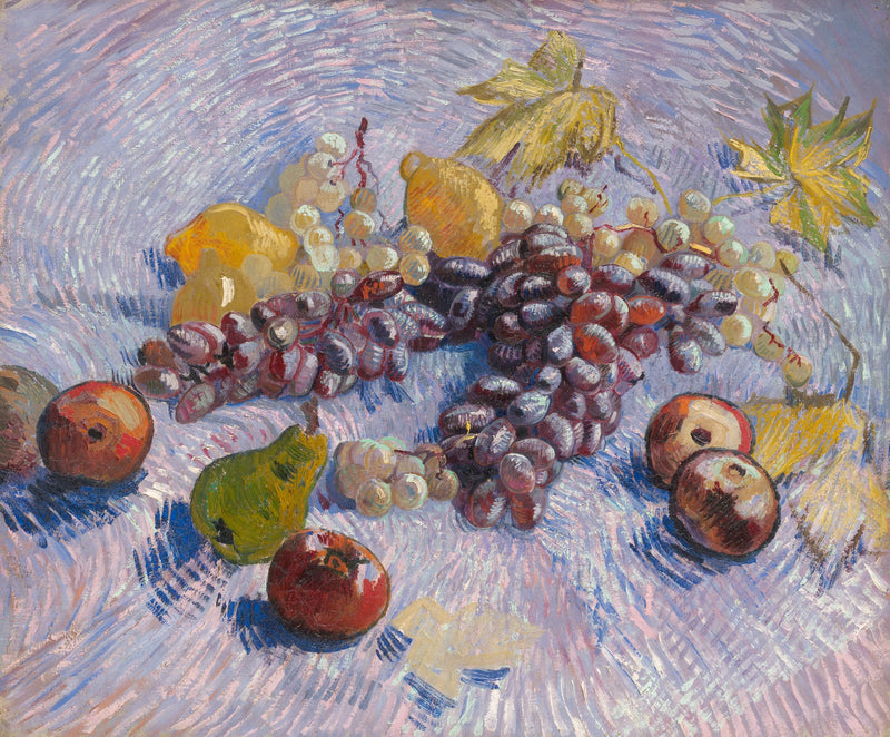 תפוחים, אגסים, לימון וענבים - Vincent van Gogh