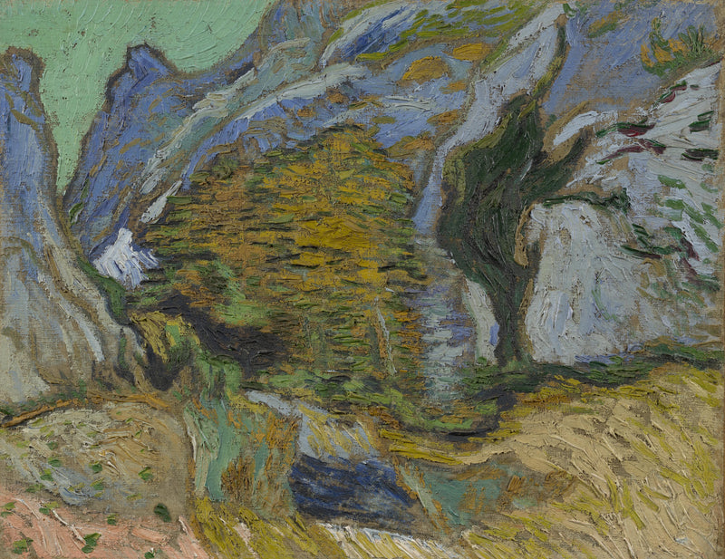 ערוץ עם נחל קטן - Vincent van Gogh