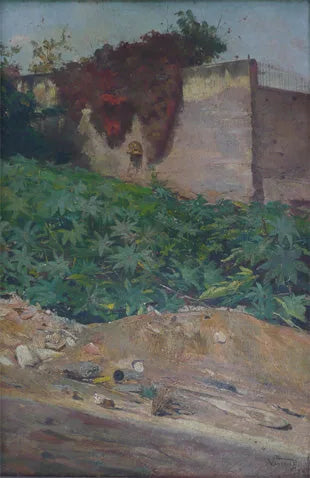 Recanto com mamoneiras - Eliseu Visconti
