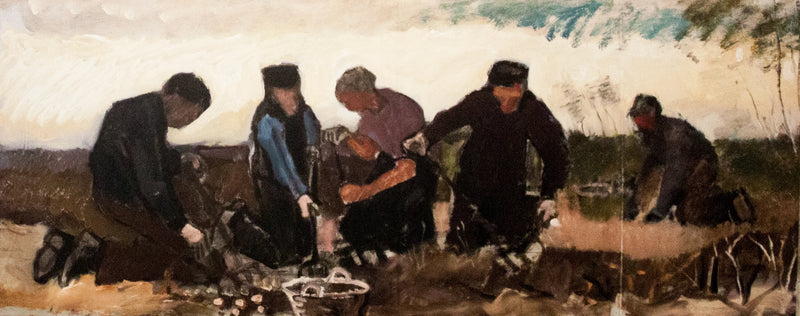 קצירת תפוחי אדמה (חמש ספרות) - Vincent van Gogh