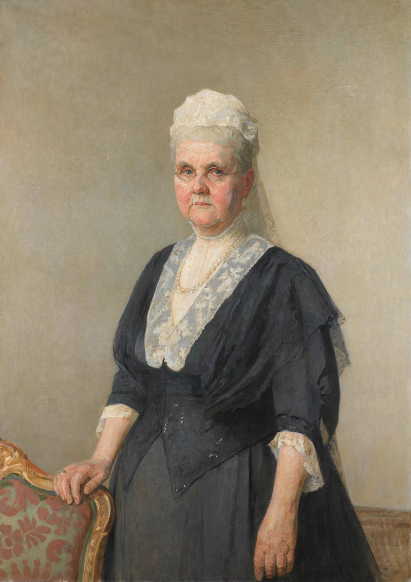 Reine Emma, princesse de Waldeck-Pyrmont. Veuve du roi Guillaume III - Jan Veth