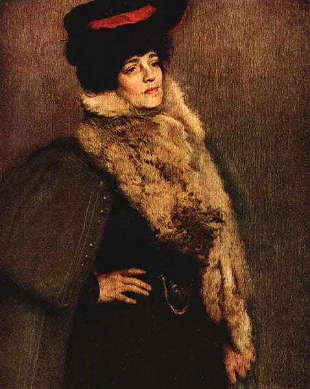 רטרטו של האמנית Nicolina Vaz de Assis - Eliseu Visconti