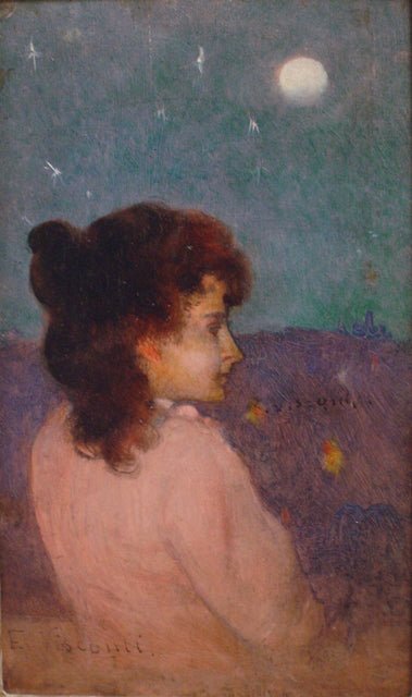 Retrato de mo��a de profil - Eliseu Visconti