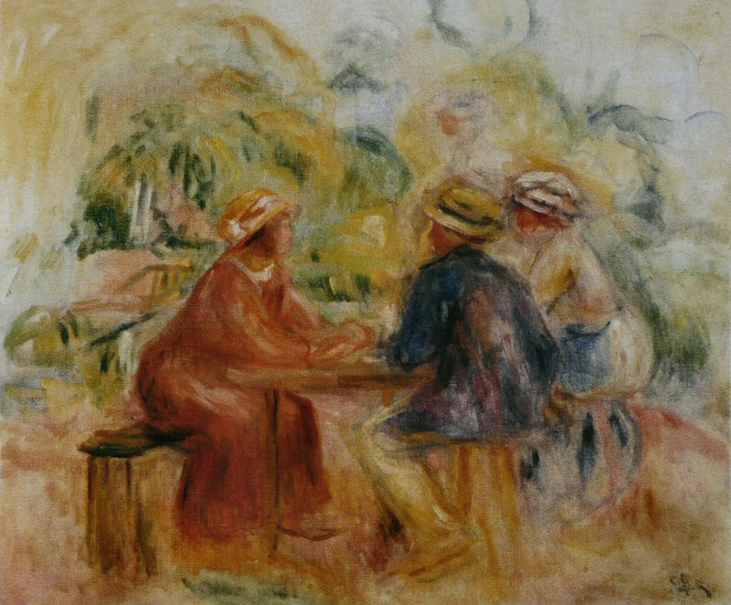 מפגש בגינה - פייר-אוגוסט רנואר