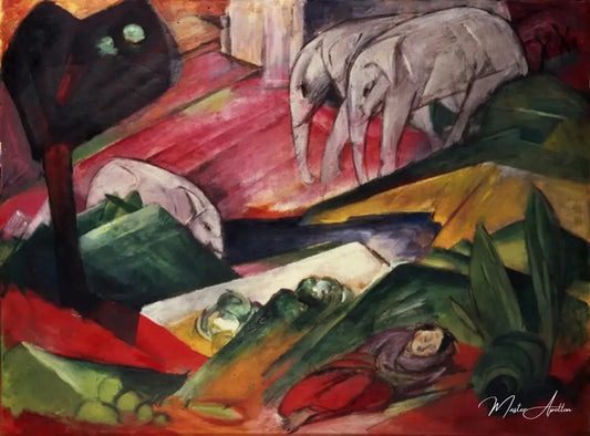 Rêve - Franz Marc - Reproductions de tableaux et peintures haut de gamme