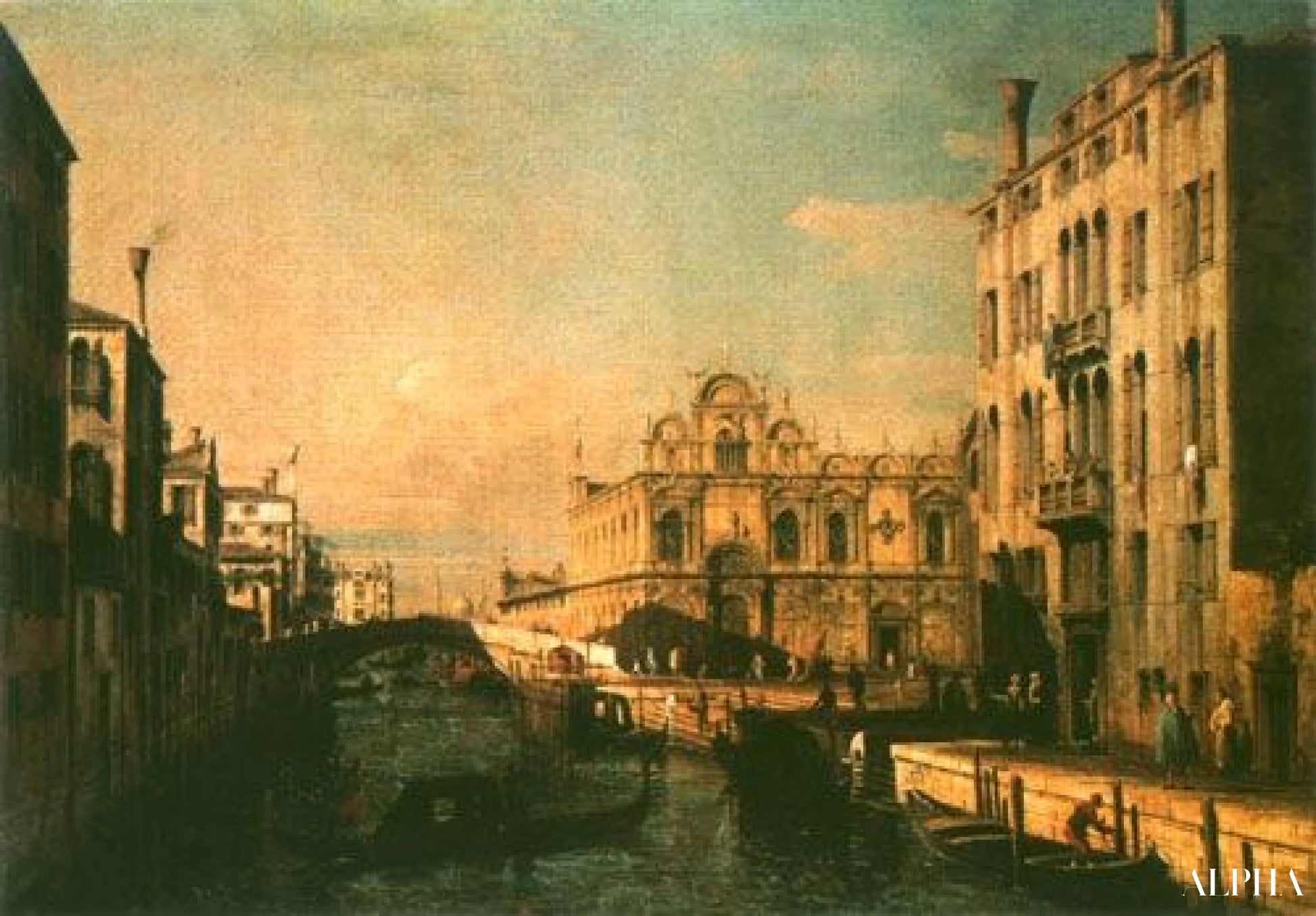 Riva les Mendicanti et Scuola di Saint Marco - Canal Giovanni Antonio - Reproductions de tableaux et peintures haut de gamme