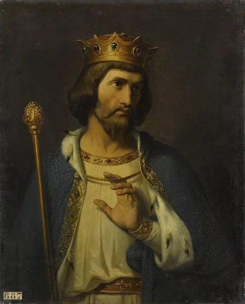 Robert II, dit le pieux, roi de France (970-1031) - Merry-Joseph Blondel image 1 copie peinte à la main à l’huile