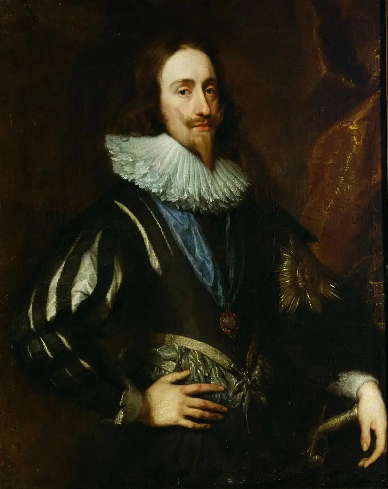 המלך צ'ארלס הראשון של אנגליה (1600-1649), פורטרט של שלושה רבעים - אנטואן ואן דייק