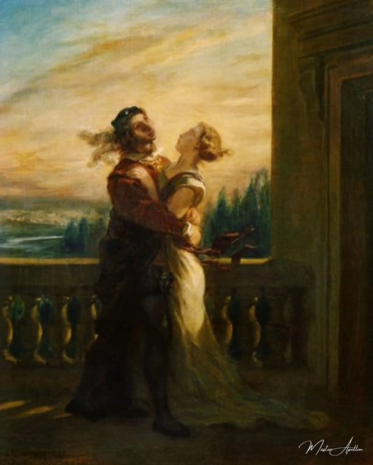 Romeo et Julia - Eugène Delacroix - Reproductions de tableaux et peintures haut de gamme