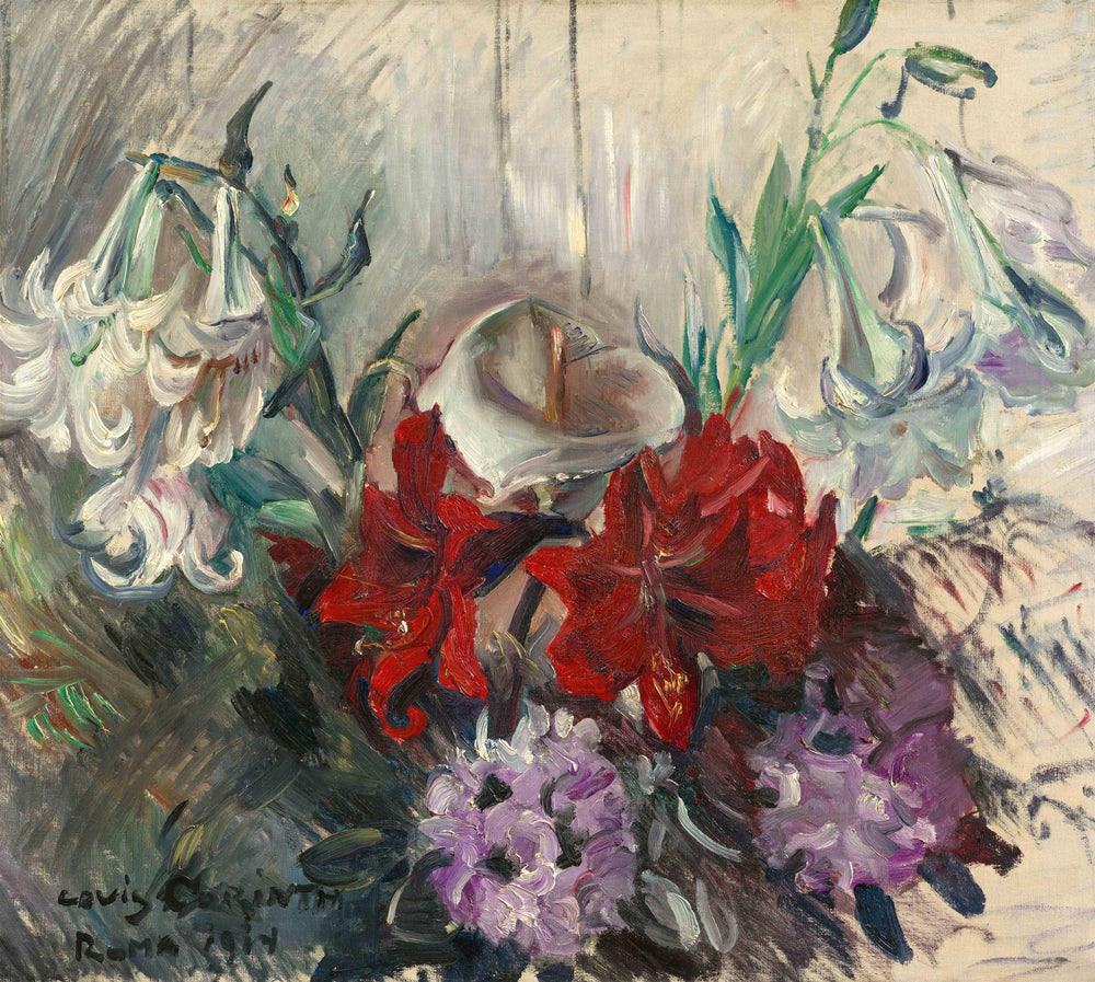 Römische Blumen - Lovis Corinth image 1 reproduction d’œuvre d’art à l’huile