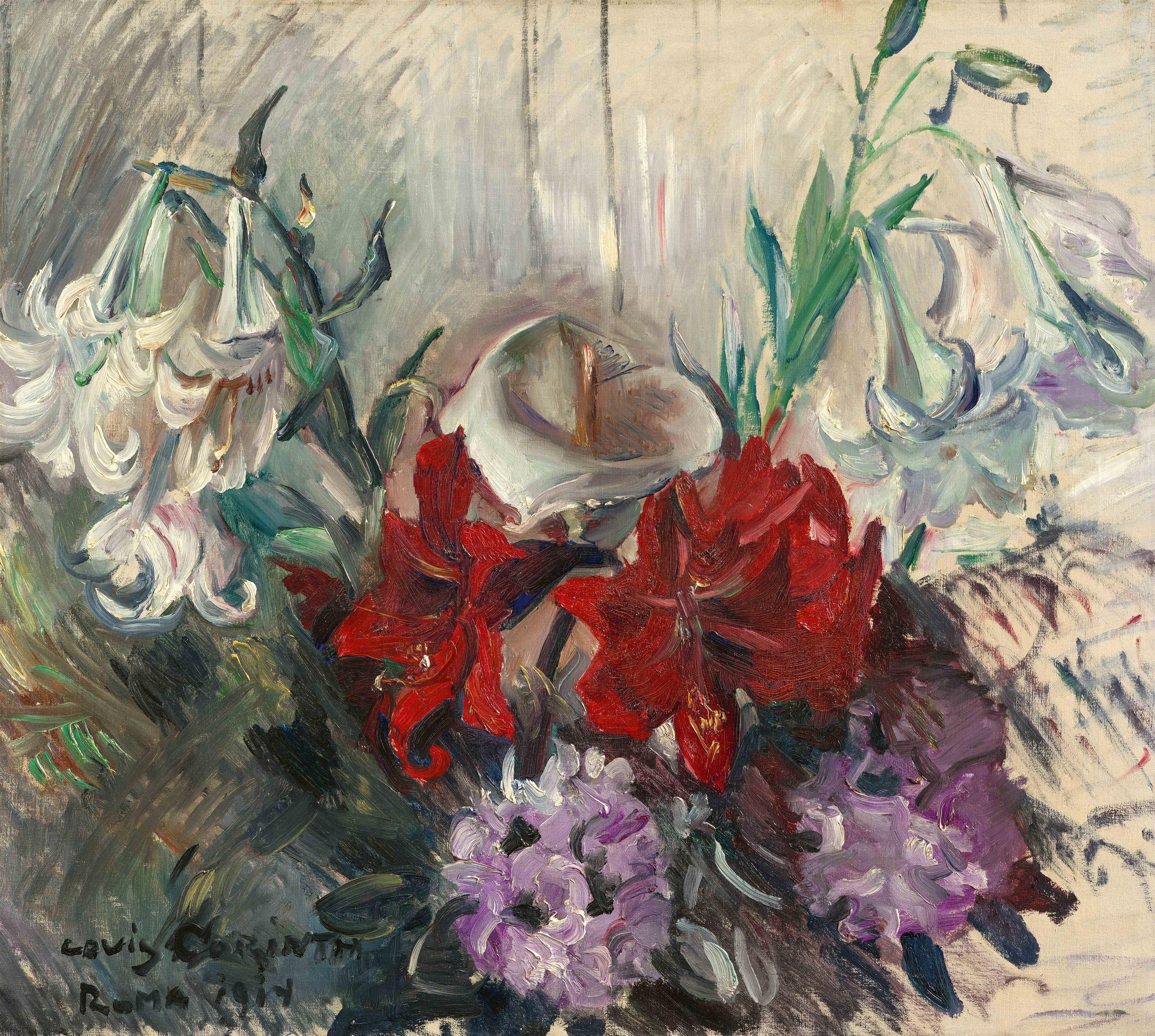 Römische Blumen - Lovis Corinth image 1 reproduction d’œuvre d’art à l’huile