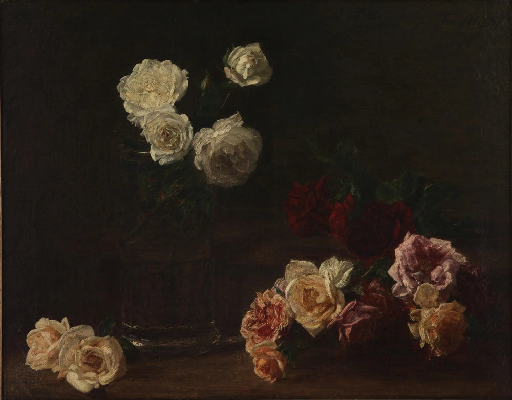 Roses blanches (Rosas blancas) - Henri Fantin-Latour image 1 reproduction réalisée par Alpha Reproduction