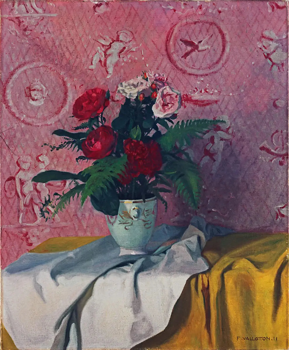 Roses rouges et blanches - Félix Vallotton - Alpha Reproduction